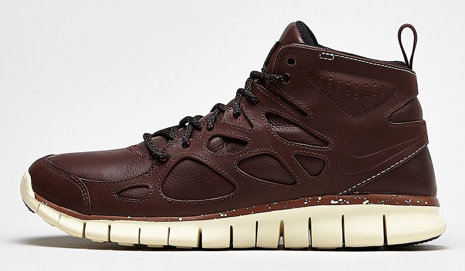Nike Free Run 2 Sneakerboot Brown Leather 01