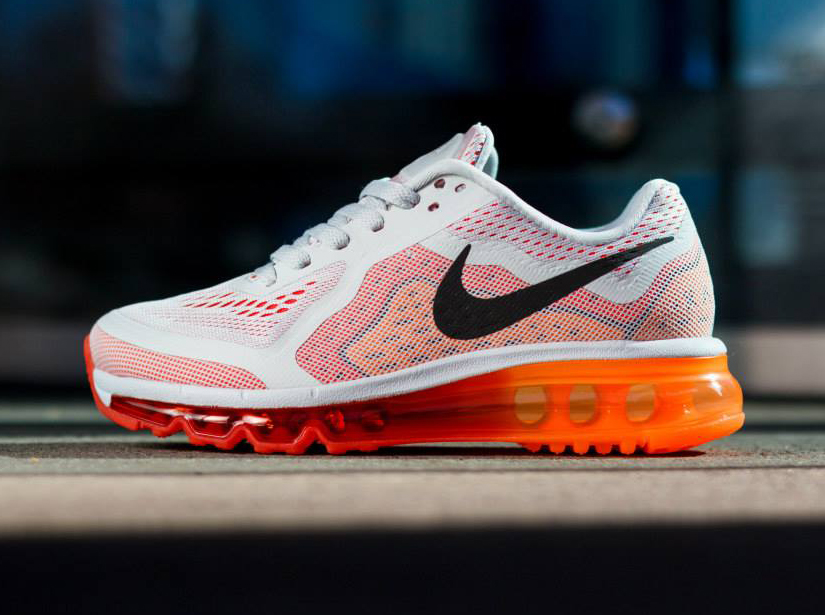 Nike WMNS Air Max 2014 – Pure Platinum – Laser Crimson – Total Orange
