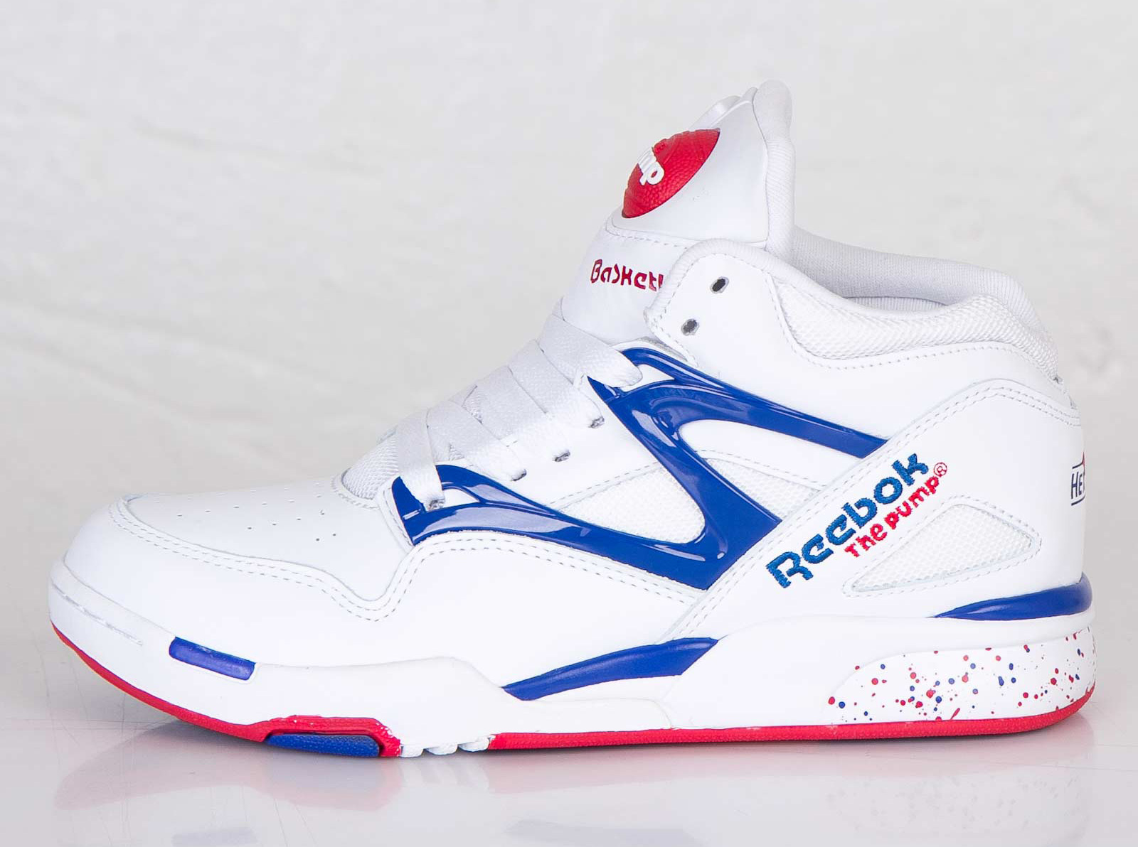 Reebok Pump Omni Lite – White – Reebok Royal – Red