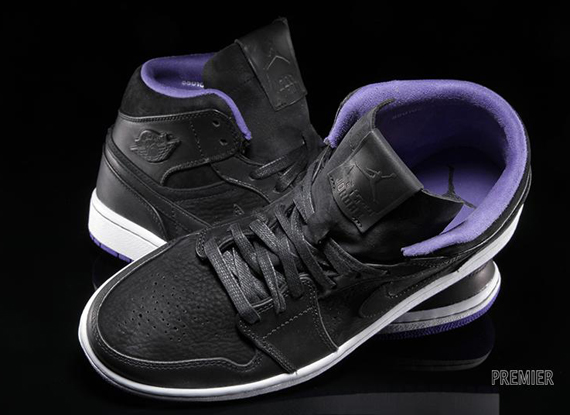 Air Jordan 1 Mid Nouveau Black Dark Concord 6