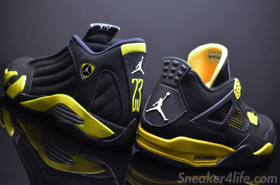 Air Jordan 14 Retro Black Yellow Thunder 10