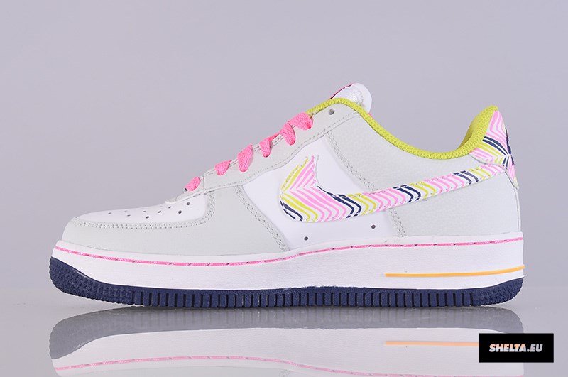 Nike Air Force 1 Gs Light Base Grey White Pink 03