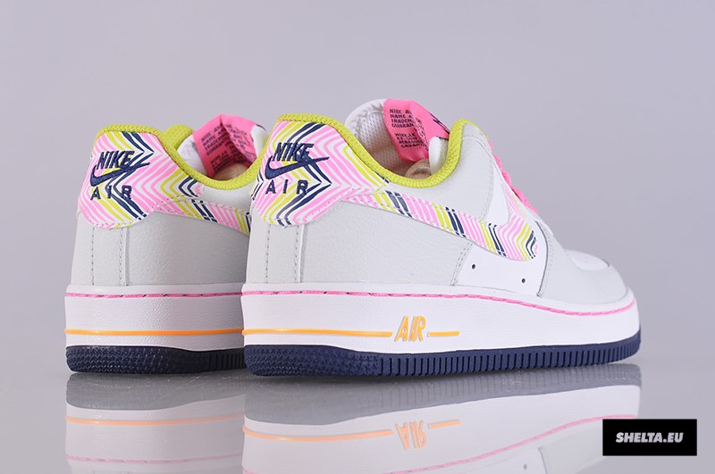 Nike Air Force 1 Gs Light Base Grey White Pink 04
