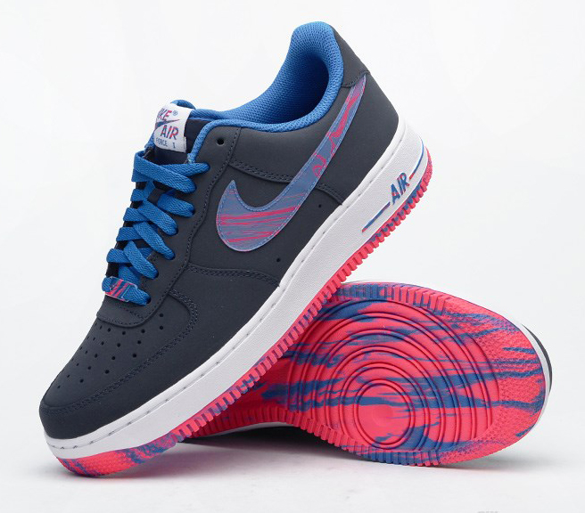 Nike Air Force 1 Low Midnight Navy Photo Blue Pink 03