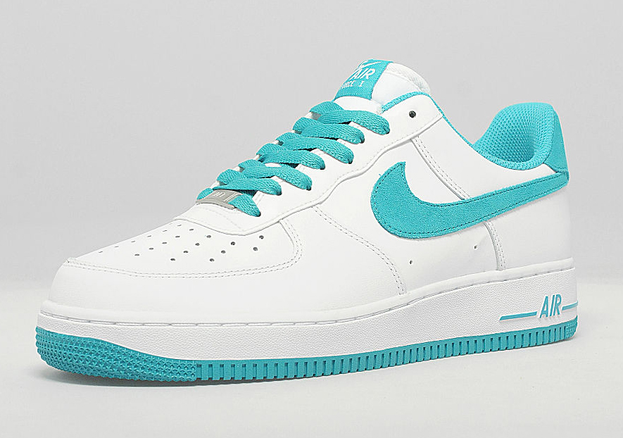 Nike Air Force 1 Low - White - Teal