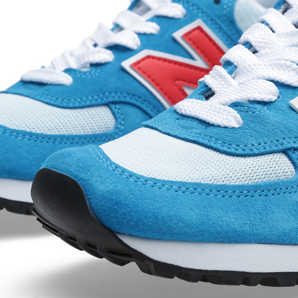New Balance 574 Made Usa Aqua Blue Salmon 05