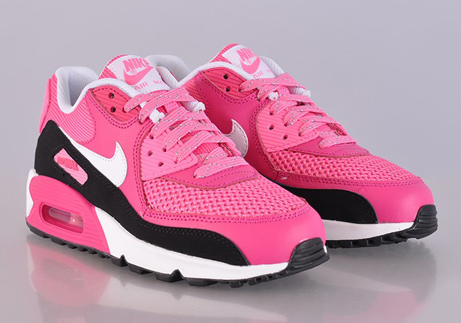 Nike Air Max 90 GS – Vivid Pink – White – Pink Glow – Black