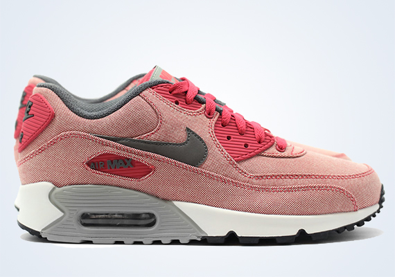 Nike Air Max 90 Premium - Terra Red - Dark Pewter - Base Grey