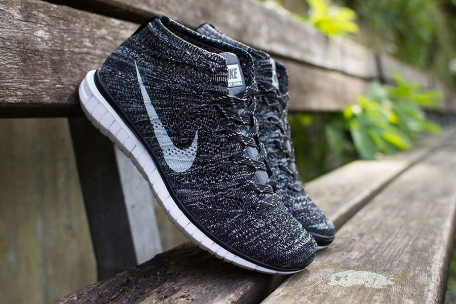 Nike Free Flyknit Chukka Grey White 08