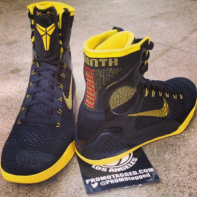 Nike Kobe 9 Black Yellow Pe 1