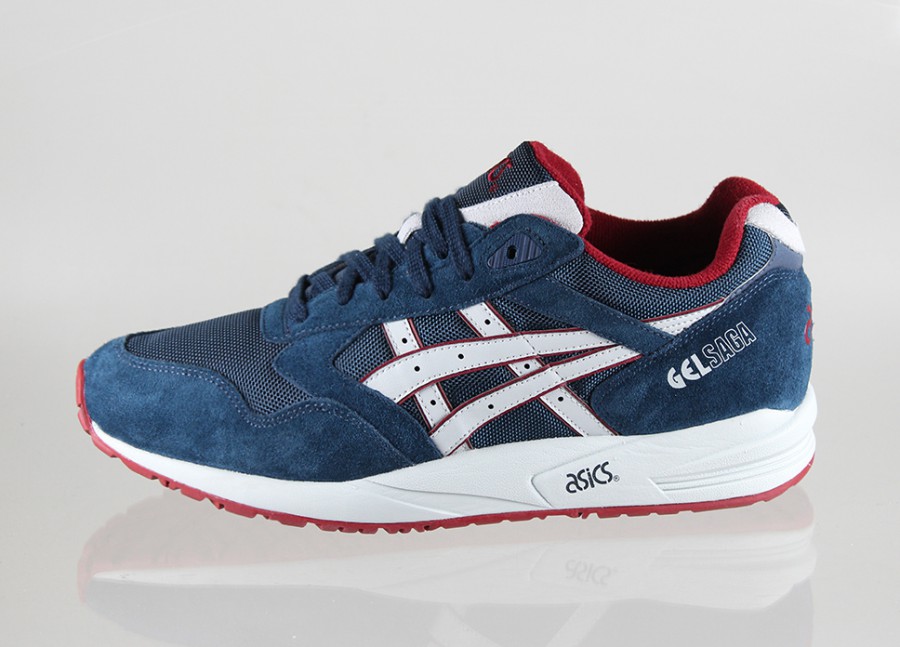 Asics Gel Saga Navy Red 01