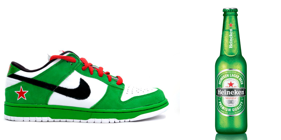 Heineken Dunks Nike Beer