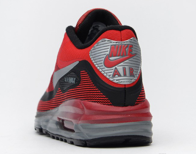 Nike Air Max Lunar90 Gs University Red Black Metallic Silver 03