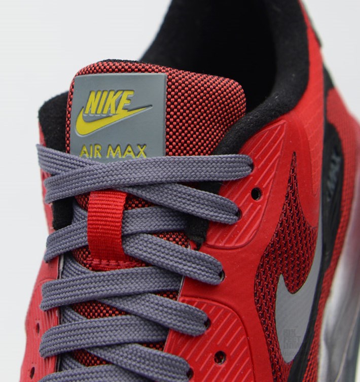Nike Air Max Lunar90 Gs University Red Black Metallic Silver 04