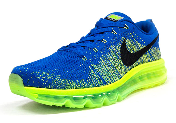 Nike Flyknit Air Max - Blue - Volt