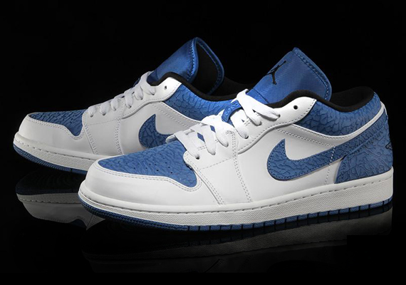 Air Jordan 1 Low - White - Sport Blue - Black