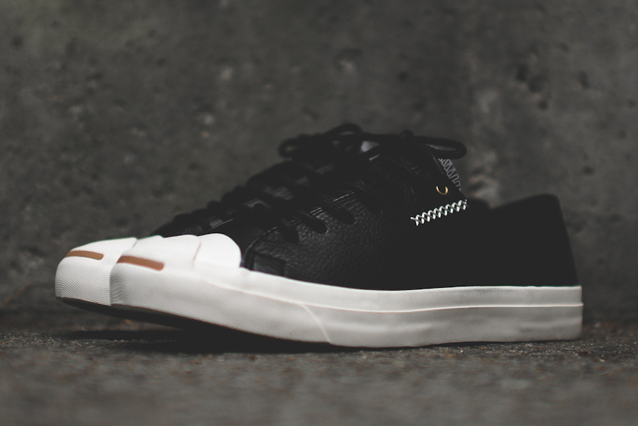 Converse Jack Purcell Black Leather White 03