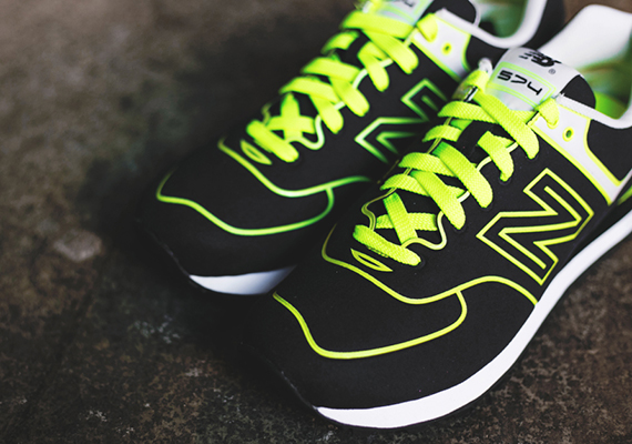 New Balance 574 Sonic Neon 3