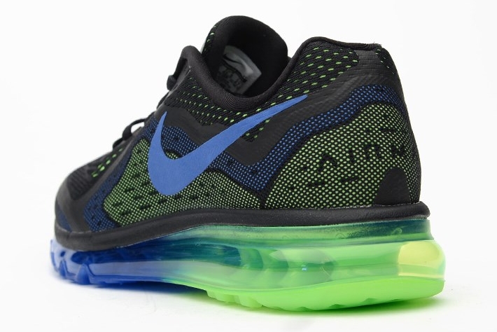 Nike Air Max 2014 Black Photo Blue Electric Green 06