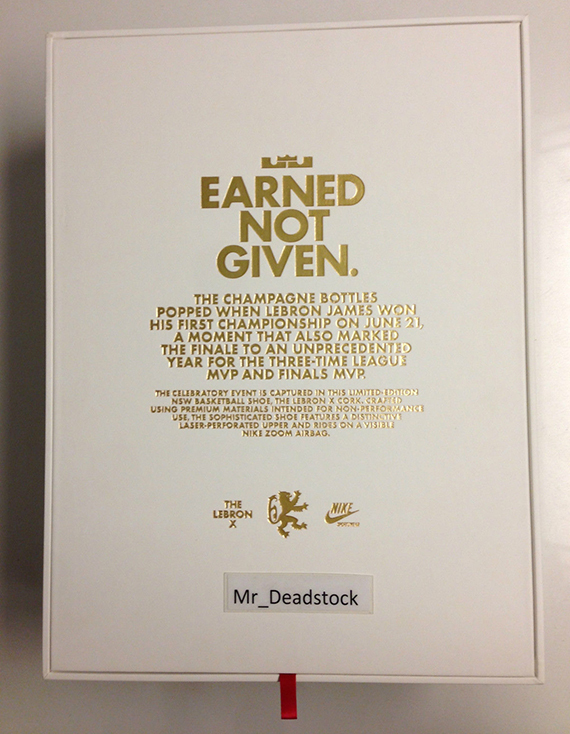 Lebron 10 Cork Gold Box Package Ebay 7