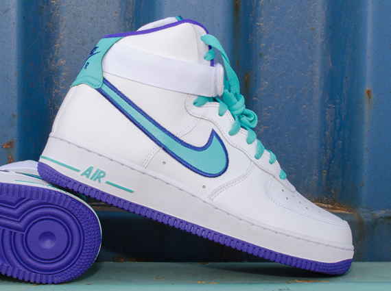 Nike Air Force 1 High White Dark Concord Hyper Jade 1