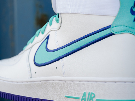Nike Air Force 1 High White Dark Concord Hyper Jade 4