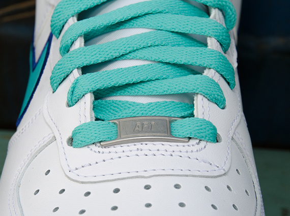 Nike Air Force 1 High White Dark Concord Hyper Jade 5