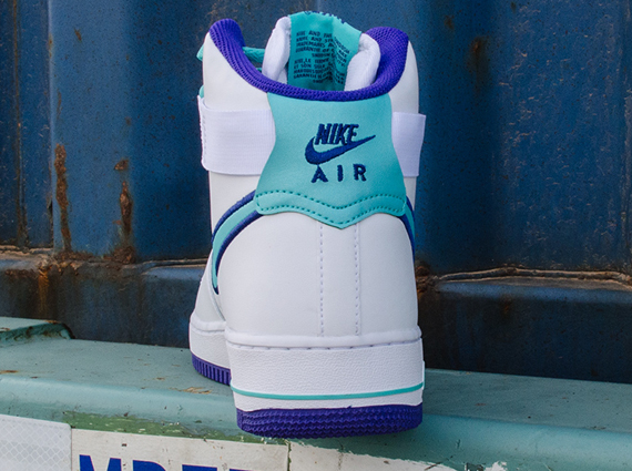 Nike Air Force 1 High White Dark Concord Hyper Jade 6