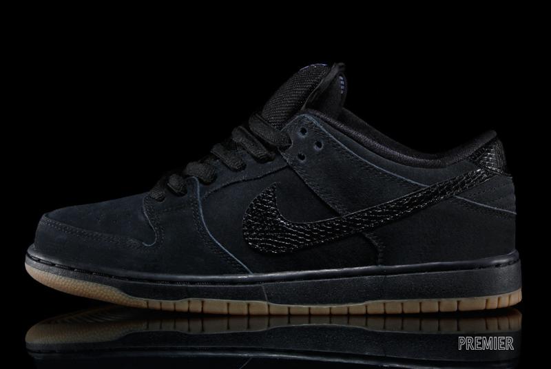 Nike Snakeskin Sb Dunk Low Black Gum 02