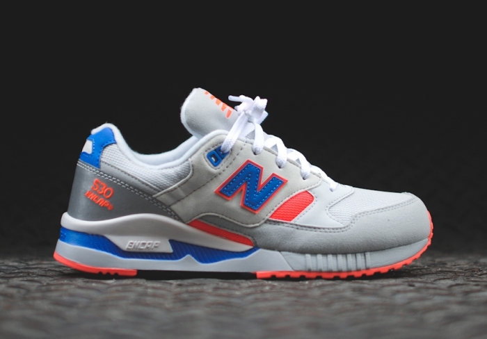 New Balance 530 White Blue Orange 02