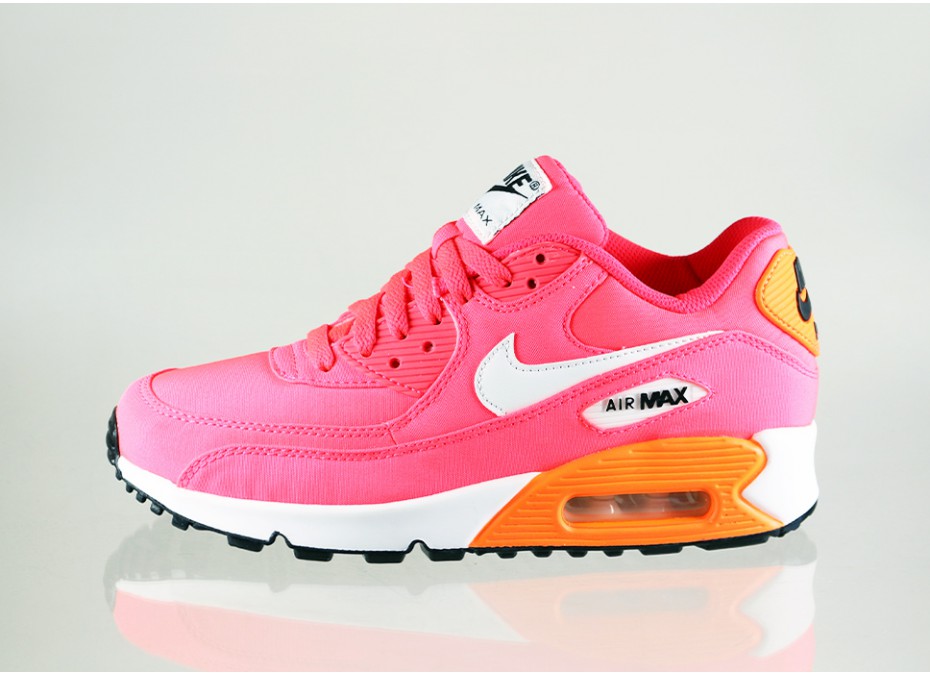 Nike Air Max 90 Gs Hyper Punch Ivory Total Orange 04