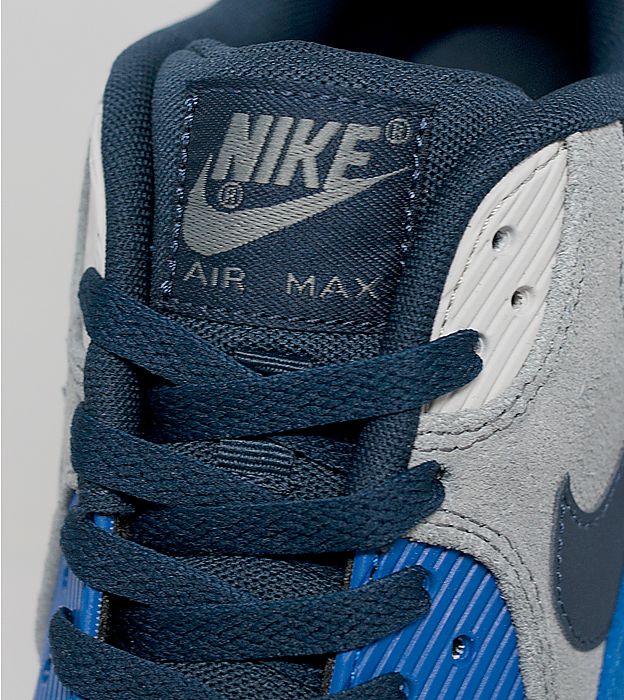 Nike Air Max 90 Suede Grey Royal Navy 05