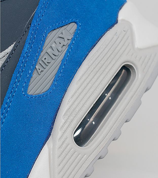 Nike Air Max 90 Suede Grey Royal Navy 06