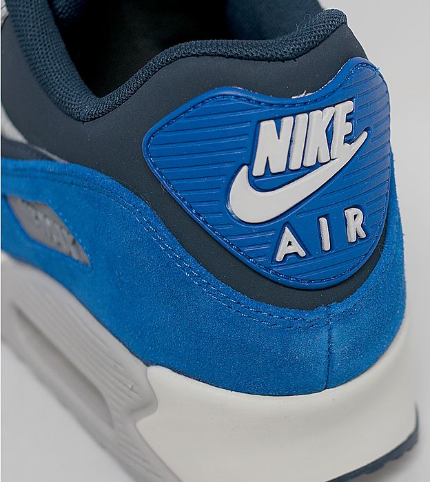 Nike Air Max 90 Suede Grey Royal Navy 07