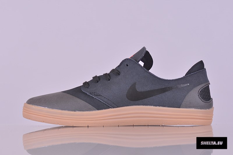 Nike Sb Lunar One Shot Black Orange Gum 03