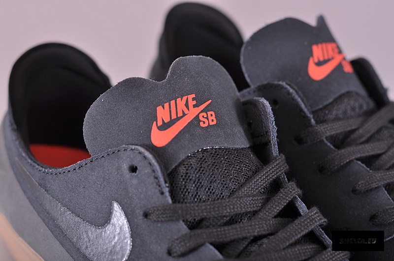 Nike Sb Lunar One Shot Black Orange Gum 06
