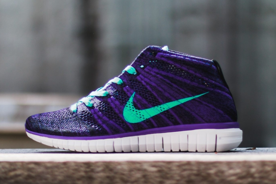 Nike Womens Free Flyknit Chukka Court Purple Hyper Jade 03