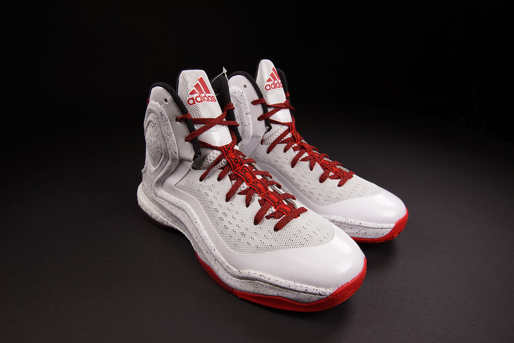 Adidas D Rose 5 Boost White Red Black 03