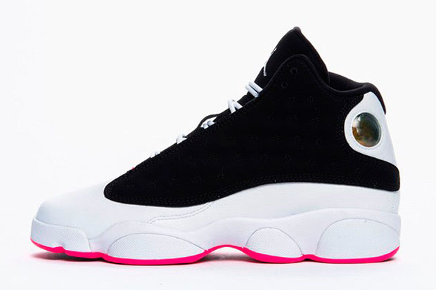 Air Jordan 13 Gs Black Hyper Pink White 02