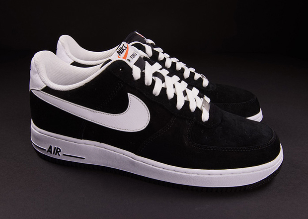 Nike Air Force 1 Low – Black Suede – White