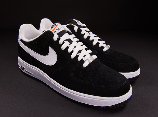 Nike Air Force 1 Low Black Suede White 02