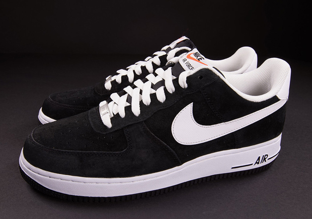 Nike Air Force 1 Low Black Suede White 03