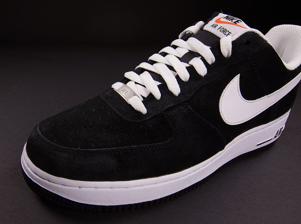 Nike Air Force 1 Low Black Suede White 05