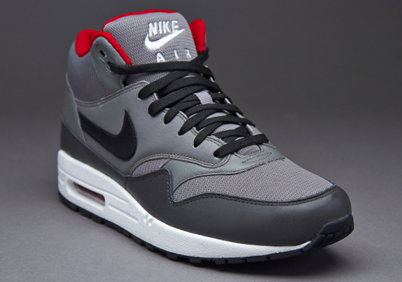 Nike Air Max 1 Mid FB - Grey - Black - Red