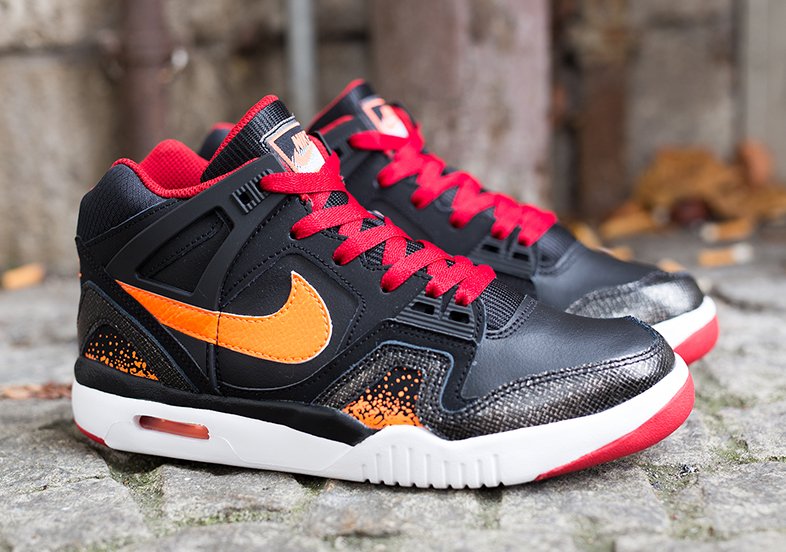 Nike Air Tech Challenge Ii Gs Black Hyper Crimson Gym Red 02
