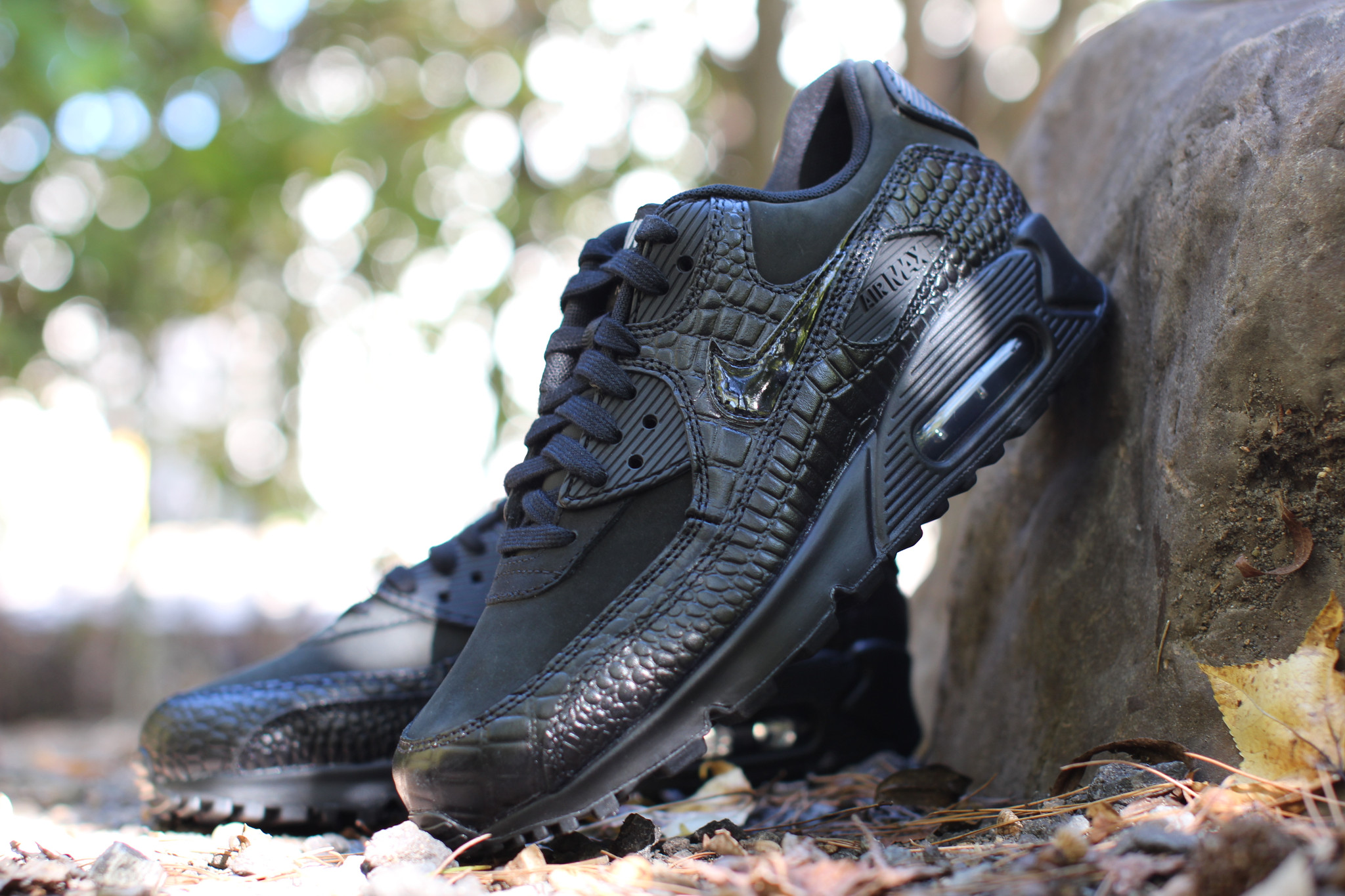 Nike Wmns Air Max 90 Prm Black Croc Available 03