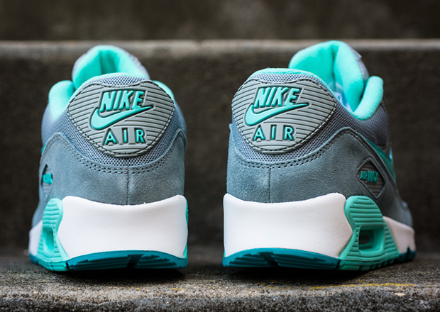 Nike Womens Air Max 90 Silver Hyper Turquoise 4