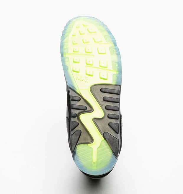 Nike Air Max 90 Sneakerboot Ice Black Volt Blue 06