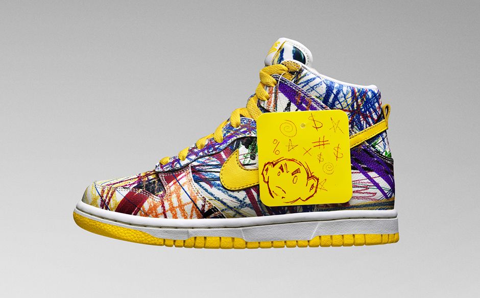 Nike Dunk High Premium Gs Scribble 1
