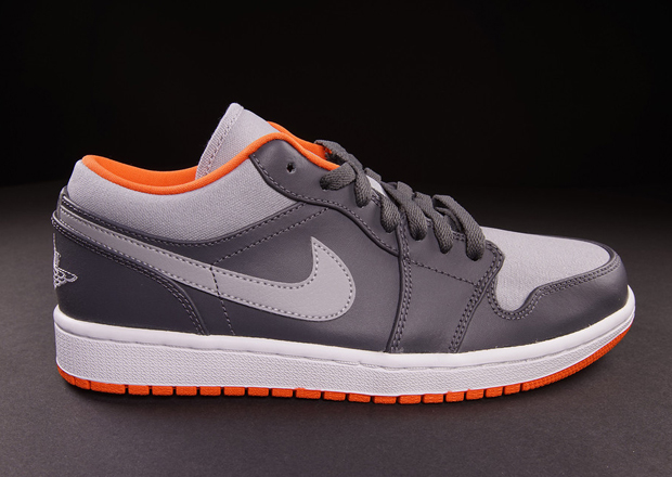 Jordan Aj1 Low Dark Grey Orange 1